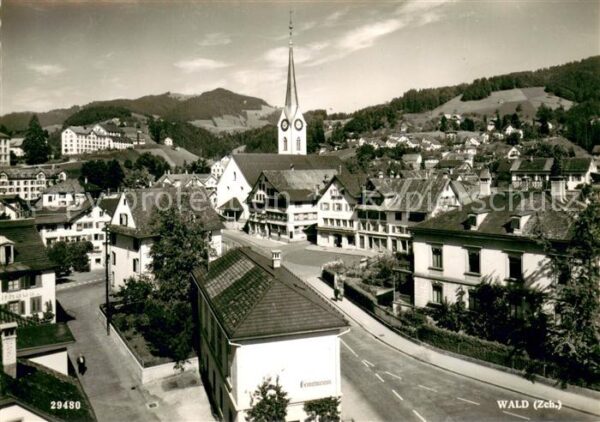 Wald ZH Panorama Kirche