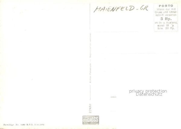 Maienfeld GR Panorama Pferdegespann – Bild 2
