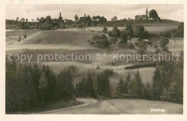 Rueschegg BE Panorama mit Kirche