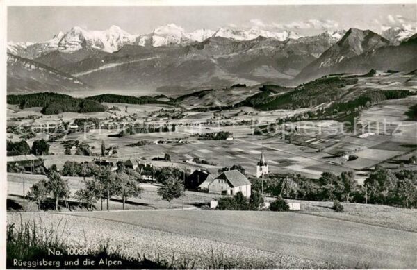 Rueeggisberg BE Panorama mit Alpenblick