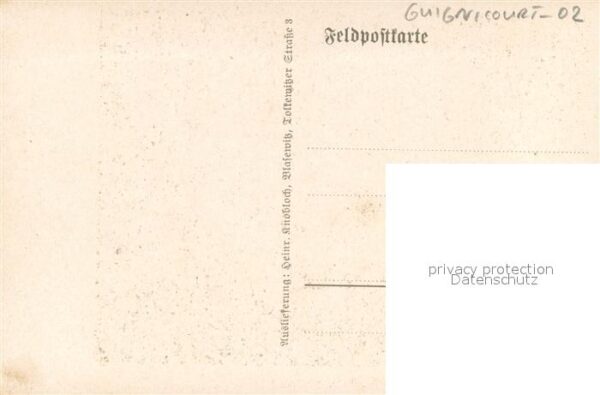 Guignicourt 02 Aisne Partie an der Aisne Feldpostkarte – Bild 2