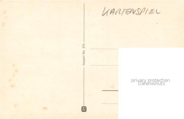 Kartenspiel-Postkarte Skat spiel – Bild 2