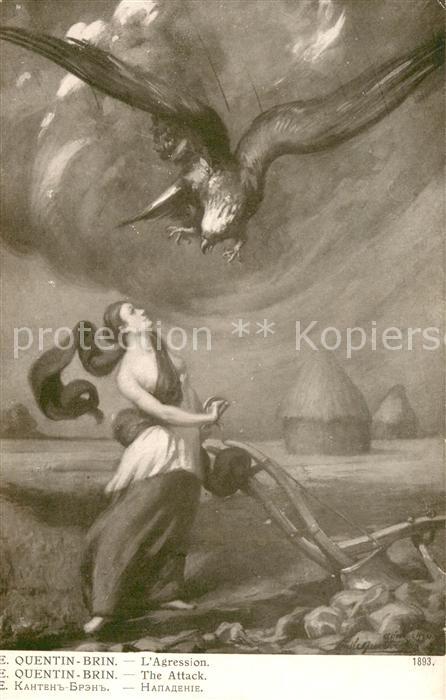Adler Eagle Aigle Aguila E.Quentin Brin Angriff