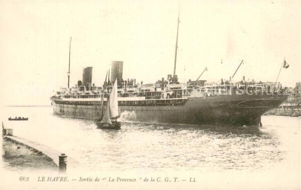 Dampfer Oceanliner LL.Nr.663 Le Havre La Provence