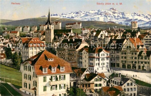Herisau AR mit Säntis