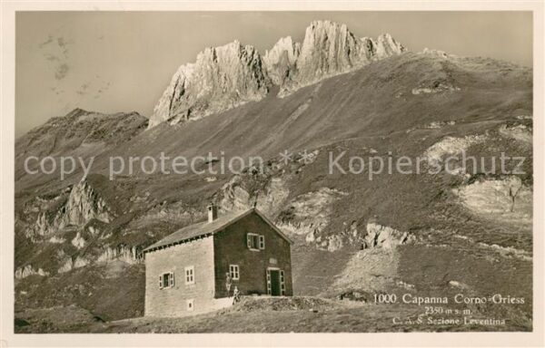 Capanna Corno Griess 2350m Bedretto CAS Sezione Leventina