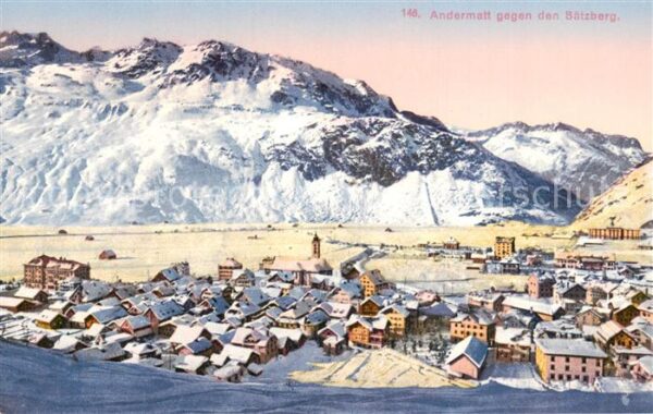 Andermatt UR mit Bätzberg