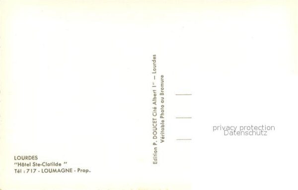 Lourdes Hautes Pyrenees Hotel Ste Clotilde – Bild 2