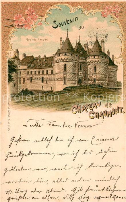 Chaumont 41-sur-Loire CHATEAU Grande Facade