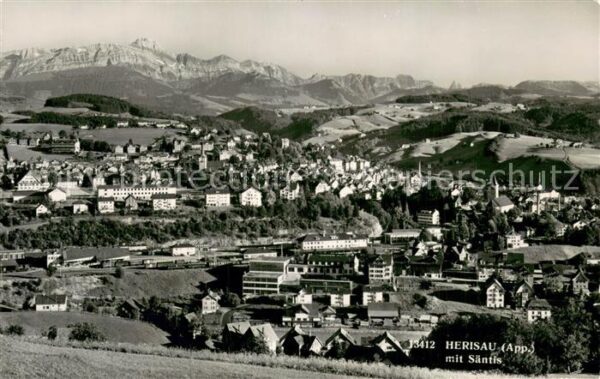 Herisau AR Panorama mit Säntis