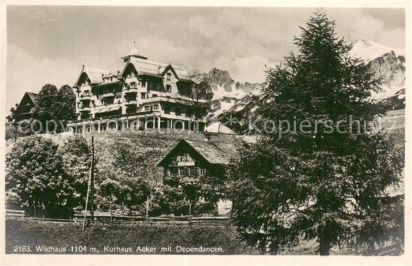 Wildhaus  SG Kurhaus Acker mit Dependancen