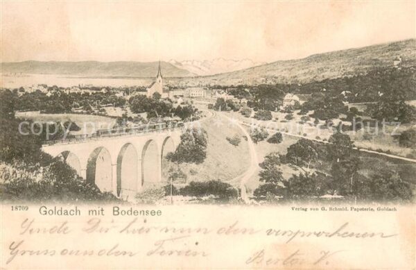 Goldach Rorschach Panorama mit Viadukt