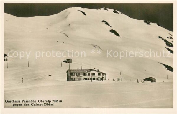Oberalp UR Gasthaus Passhöhe Oberalp mit Calmot