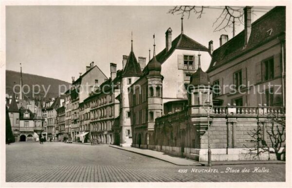 Neuchatel NE Place des Halles Feldpost