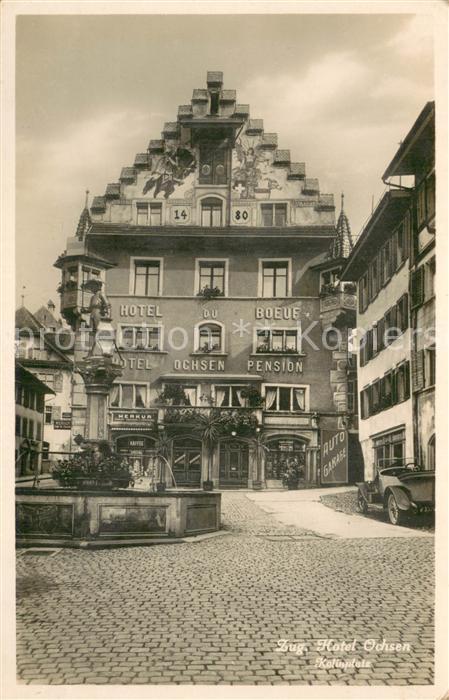 Zug ZG Hotel Ochsen Kolinplatz Brunnen Hotel O