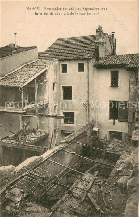 Nancy 54 Bombardement des Sept 1914 Interieur de