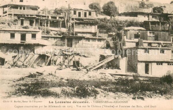 Varennes-en-Argonne 55 Cagnas construites par les Allemands en