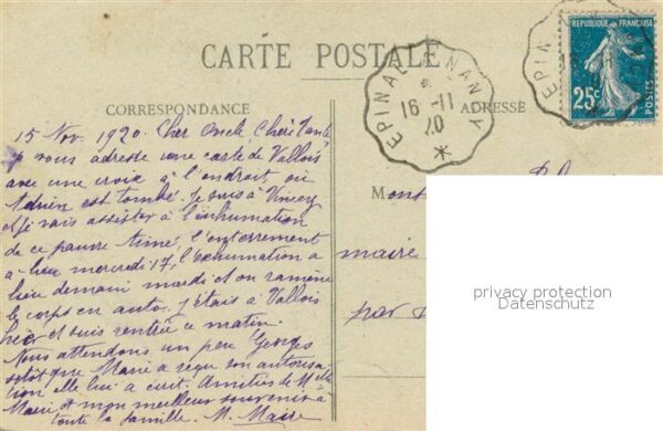 Vallois Les apres bombarde Vue interieure A l’arrie – Bild 2