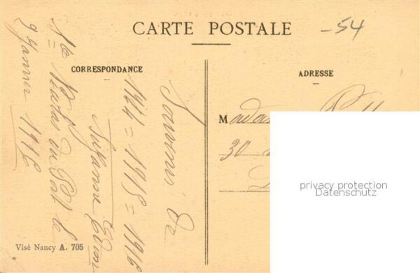 Haraucourt 54 Rue Henzlet Guerre 1914-15 – Bild 2