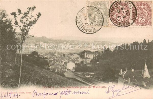 Nancy 54 Vue generale prise de Maxeville