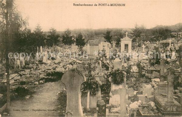 Pont-a-Mousson 54 apres Bombardement