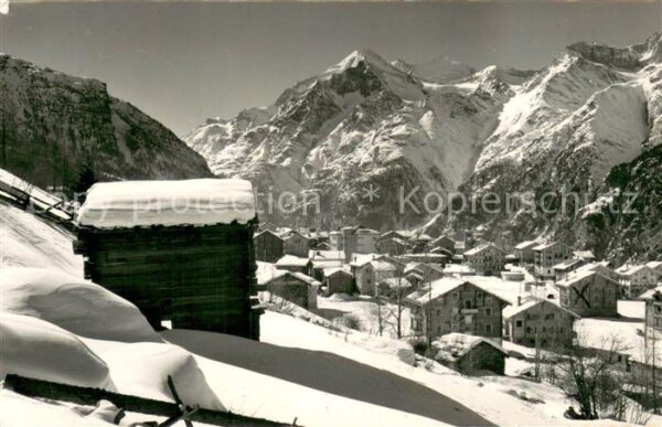 Graechen VS mit Weisshorn Brunegghorn und Bishorn