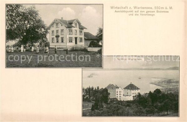 Wartensee Rorschach SG Wirtschaft zum Wartensee Schloss Warten