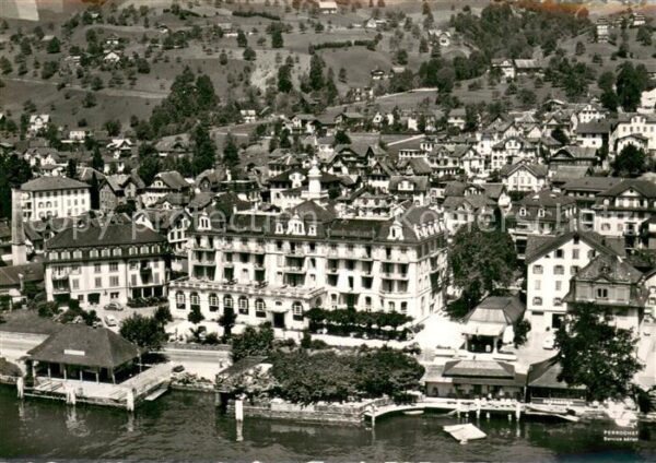Gersau Vierwaldstaettersee Fliegeraufnahme