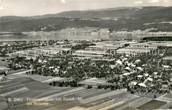 Epsach Fliegeraufnahme mit Bielersee