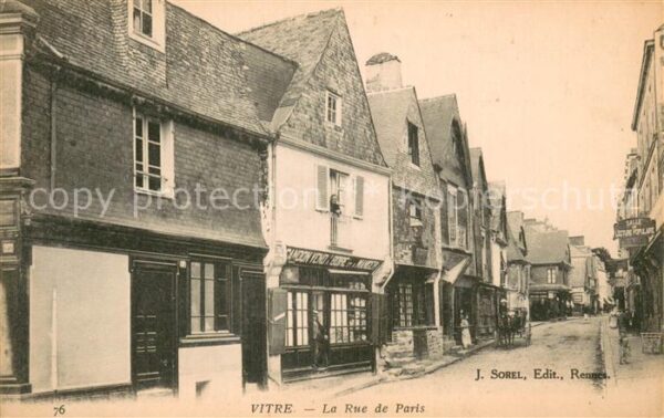 Vitre d Ille-et-Vilaine La Rue de Paris
