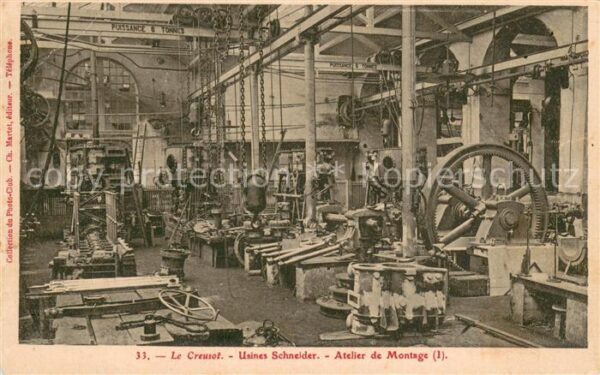 Le Creusot 71 Usines Schneider Atelier de Montage