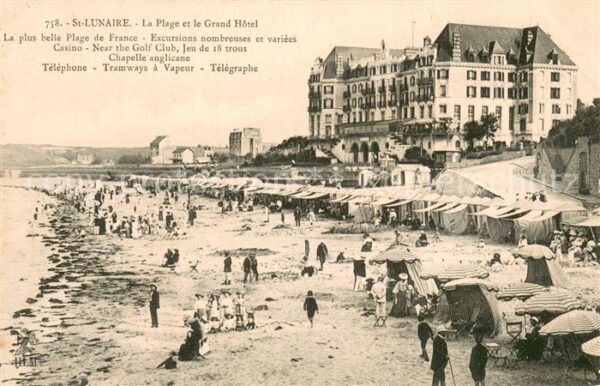 Saint-Lunaire La Plage et le Grand Hotel