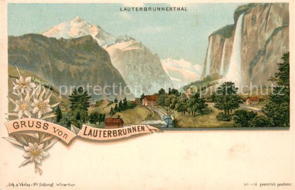 Lauterbrunnen BE Lauterbrunnenthal Panorama