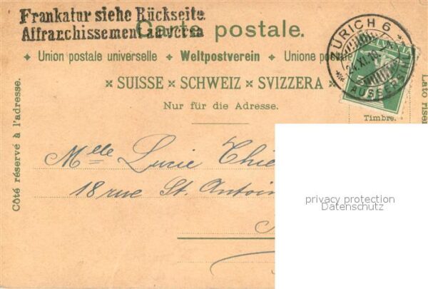 Zuerich ZH Generalansicht Tonhalle Rathaus – Bild 2