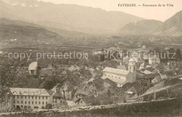 Faverges 74 Panorama de la Ville