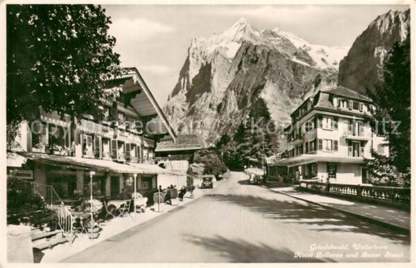 Grindelwald Hotel Bellevue und Bazar Steuri mit Wet