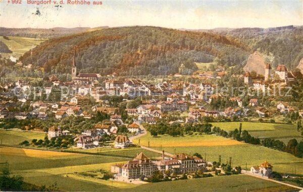 Burgdorf BE Blick von der Rothöhe