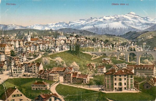 Herisau AR Panorama mit Säntis