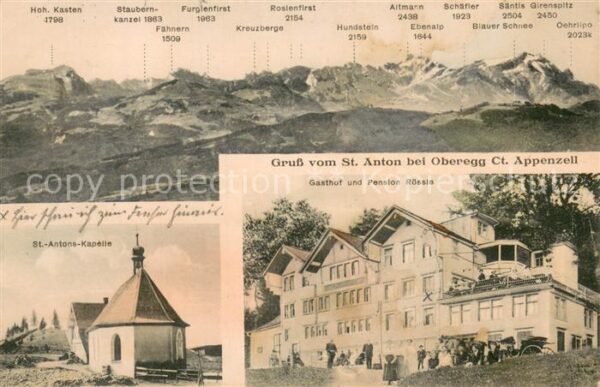 Oberegg IR Panorama St Antons Kapelle Gasthof Pens