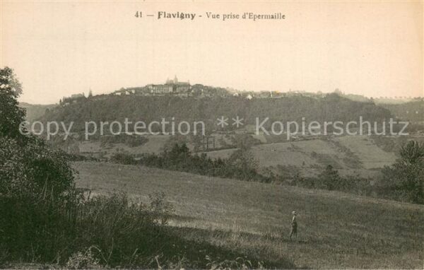Flavigny Cher Vue prise d_Epermaille