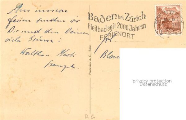 Baden  AG Hotel Schweizerhof Limmatseite Terrasse – Bild 2