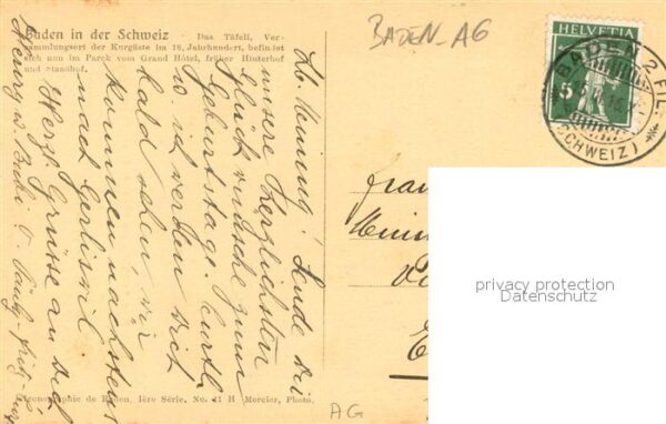 Baden  AG Das Täfeli im Hinterhof zu Baden – Bild 2