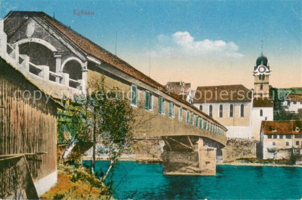 Eglisau ZH Brücke Kirche