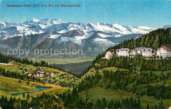 Wald ZH Panorama mit Glärnischkette