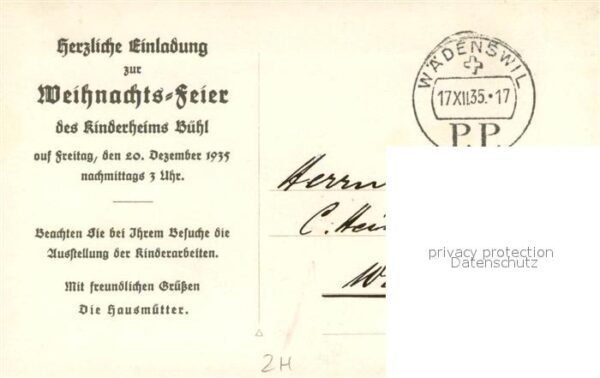 Waedenswil Waedensweil ZH Kinderheim Bühl – Bild 2
