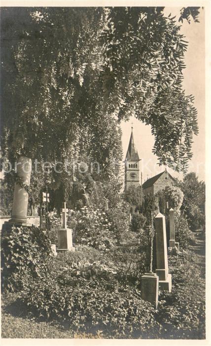 Waedenswil Waedensweil ZH Friedhofpartie Kirche