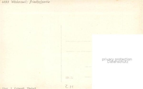 Waedenswil Waedensweil ZH Friedhofpartie Kirche – Bild 2