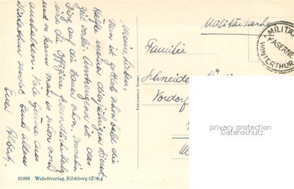 Winterthur  ZH Kaserne Brunnen Militärpost – Bild 2