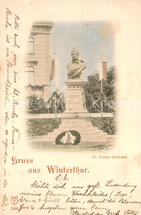 Winterthur  ZH Dr Furrer Denkmal