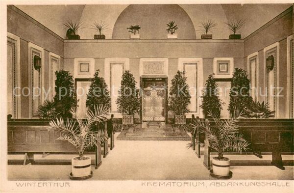 Winterthur  ZH Krematorium Abdankungshalle